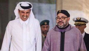 محمد السادس مع أمير قطر