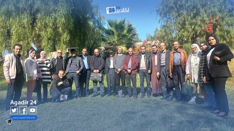 الأكاديمية الجهوية للتربية و التكوين بجهة سوس ماسة تعقد دورة تكوينية حول آلية المصاحبة و التكوين عبر الممارسة .