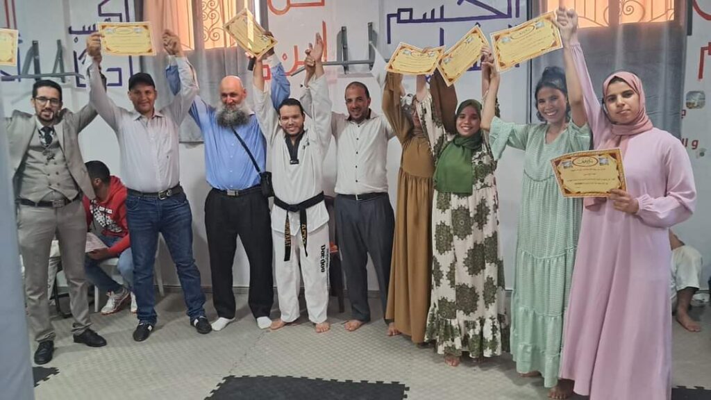 جمعية التألق للتايكواندو تنظم حفل توزيع الأحزمة و الشهادات على المتدربين