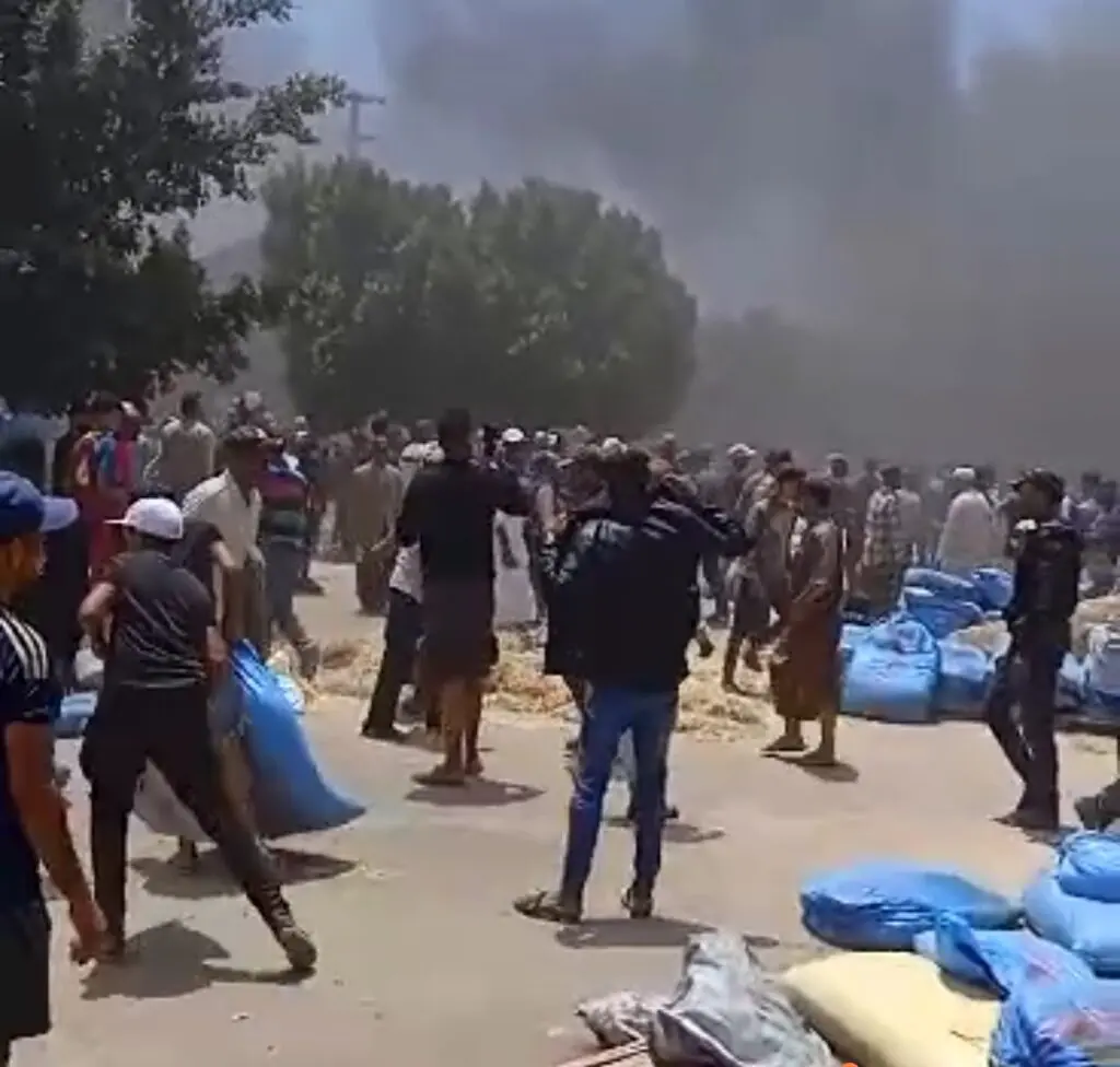 حريق مهول بسوق الأحد بأولاددحو أشهر سوق أسبوعي بإنزكان