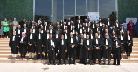أكادير : الرئيس الأول والوكيل العام يترأسان حفل آداء القسم للملتحقين بالتدريب بهيئة المحامين.