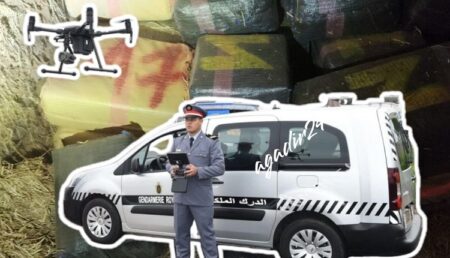 بالصور : درك ميراللفت يوقف أفراد شبكة إجرامية، و يحجز طنين من الحشيش في عملية نوعية استعملت فيها طائرة "درون".