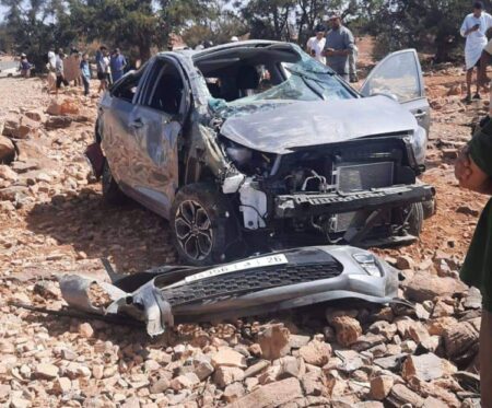 تارودانت : إصابات خطيرة في إنقلاب سيارة خفيفة