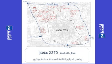 مشروع تصميم تهيئة بيوكرى وجزء من جماعة واد الصفا.