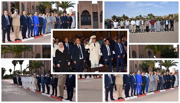 تزنيت(+صور): أعضاء جماعة تزنيت خارج الاحتفالات الرسمية بعيد العرش المجيد.