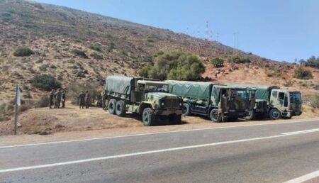 جهود متواصلة للسيطرة على حريق اندلع بجبال تارودانت، وفرق أمنية وعسكرية تنضم للعملية
