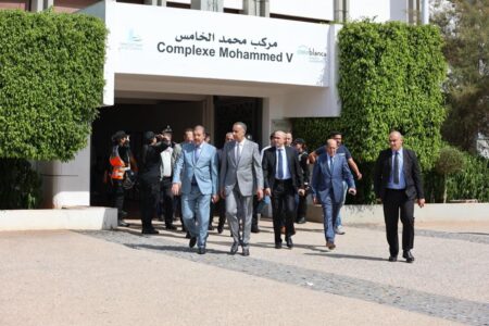 تأمين مقابلة الديربي المحلي بين الوداد والرجاء الرياضي البيضاوي، بحضور حموشي. تأمين مقابلة الديربي المحلي بين الوداد والرجاء الرياضي البيضاوي، بحضور حموشي.