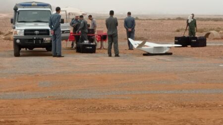 طائرة "درون" تابعة للدرك الملكي تحلق في سماء ميرلفت لهذا السبب. (+صور و فيديو).