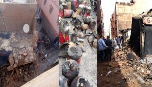 استنفار كبير إثر انفجار قنينات غاز وسط محل للبقالة