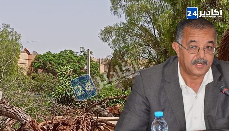 تزنيت (+صور): تحويل حديقة الشهيد محمد الزرقطوني إلى مستوقف يهدد مقومات المدينة وبيئتها، وسط استنكار الغيورين.