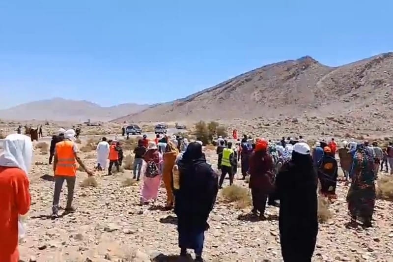 ساكنة إحدى الجماعات للاحتجاج 1