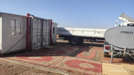 مديرية الحموشي توفد مخبزتين متنقلتين لضحايا زلزال تحناوت