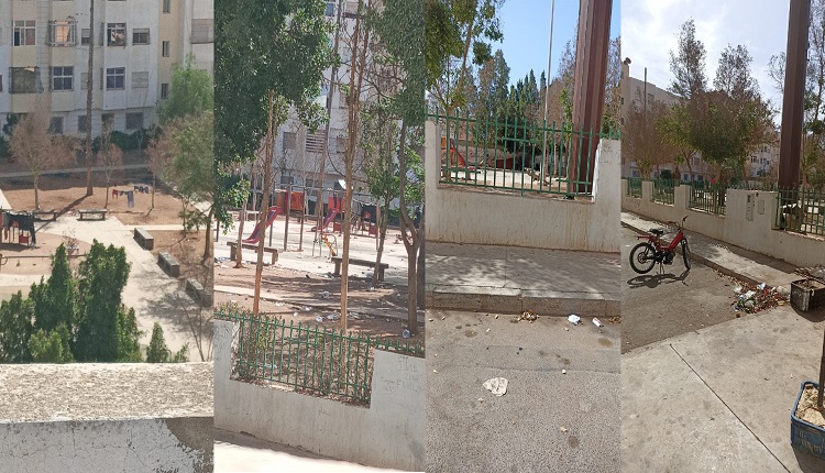 إعدادية بقلب أكادير تحت رحمة المتشردين رفقة كلابهم الضالة، في حالات تدمي القلب.