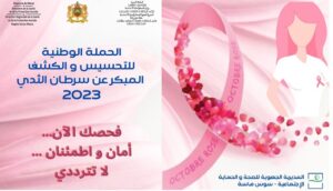 سوس ماسة:المديرية الجهوية للصحة والحماية الاجتماعية  تنخرط في الحملة الوطنية للتحسيس والكشف المبكر عن سرطان الثدي. (بلاغ صحفي)