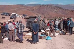 انقلاب سيارة فلاحية يخلف خسائر مادية وبشرية