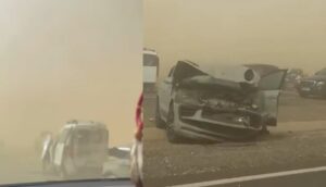 +فيديو..حوادث سير بالجملة في الطريق السيار، و الدرك الملكي يتدخل لوقف حركة المرور.