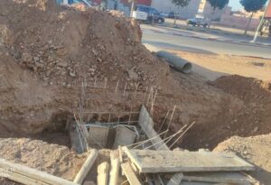 إنزكان : أشغال حفر الصرف الصحي تغلق المحلات التجارية بالتمسية 4 tem11