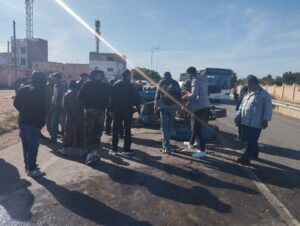 إنزكان : جرار بجماعة أولاددحو يرسل سائقه للمستشفى في حالة حرجة +”صور”