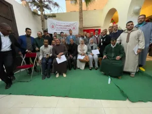 تسليم درع التميز لسنة 2023 خلال احتفالية تكريم موظفي العدل ببيوكرى.