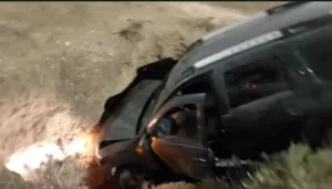 سقوط عرضي لسيارة في “خطارة” يسفر عن إصابات (+صور)