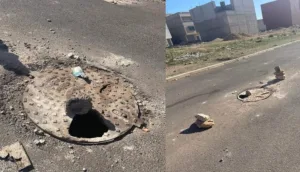 أكادير : أغطية بالوعات الصرف الصحي تشكل خطرا على المواطنين