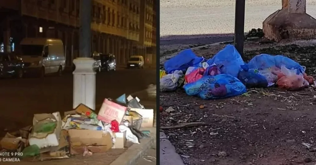 أيت ملول : غياب الحاويات يعمق معاناة الساكنة في ظل انتشار الأزبال والنفايات 