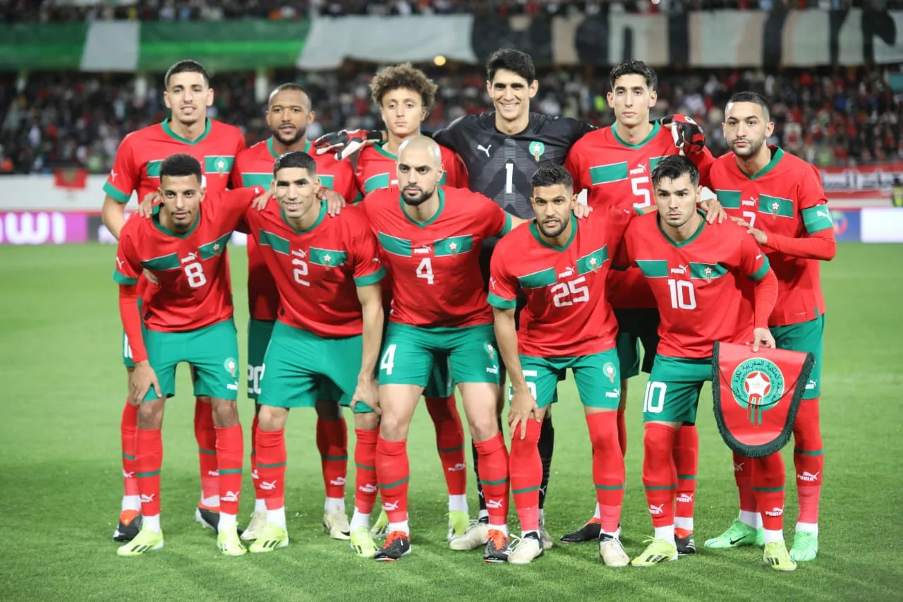 Lequipe nationale marocaine face a lAngola au stade Adrar Agadir 1 jpeg