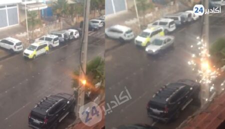 أكادير : مشهد الخيوط للكهربائية المتدلية من أعمدتها يثير حفيظة ساكنة مركز تغازوت.