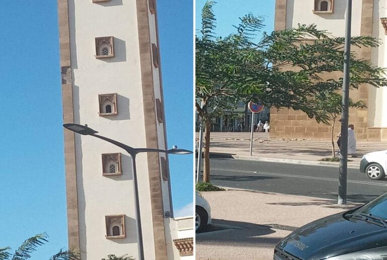 أكادير : سقوط أحجار صومعة محمد الخامس يثير مخاوف ساكنة المدينة، وسط مطالب بتدخل الجهات الوصية