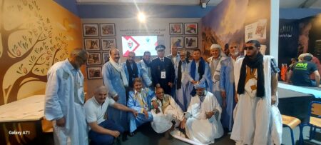 وفد من ممثلي الأعيان و الشيوخ و القبائل الصحراوية بسوس ماسة يزور الأبواب المفتوحة للأمن الوطني.