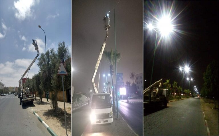 إنزكان : انطلاق عملية معالجة وصيانة الإنارة العمومية بجميع الشوارع الكبرى للمدينة