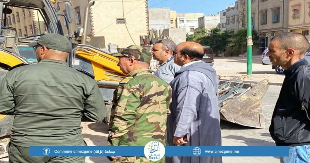 إنزكان : حملة واسعة لهدم البنايات غير مرخصة بمنطقة واد سوس