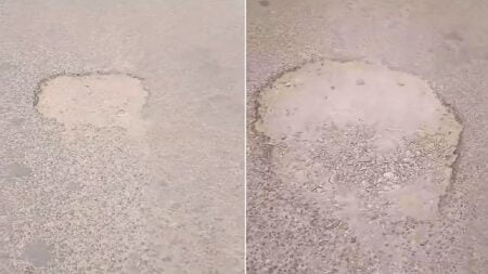أكادير : نشطاء يطلقون تحذيرا بشأن انتشار الحفر والمطبات بطريق رئيسية بتيكيوين