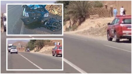 حادثة مروعة تنهي حياة 3 أفراد من أسرة واحدة خلال حادث دهس بين بيكوب و دراجة نارية.