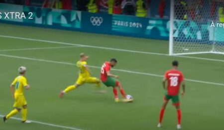 المنتخب الوطني الأولمبي ينهزم أمام نظيره الأوكراني في الوقت بدل الضائع. المنتخب الوطني الأولمبي ينهزم أمام نظيره الأوكراني في الوقت بدل الضائع.