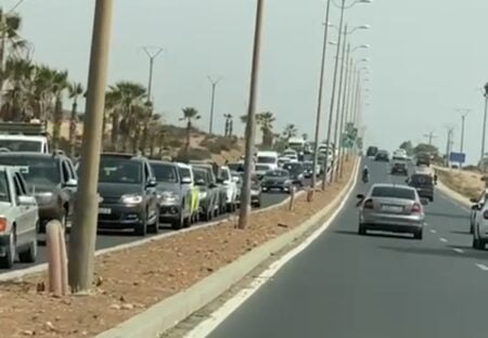 الطريق الرابطة بين أكادير وتغازوت تتحول إلى كابوس مزعج