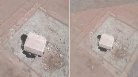 أكادير: حفرة وسط سوق الأحد تنشد تدخلا عاجلا لحماية سلامة المواطنين