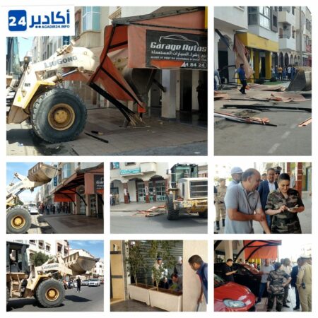 بالصور و الفيديو: حملة واسعة بحي الهدى بأكادير لمحاربة احتلال الملك العمومي.