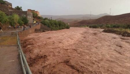 أمطار الخير بتارودانت وجريان الأودية بعد سنوات من الجفاف