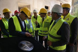 أكادير : والي جهة سوس ماسة يقف على تقدم الأشغال الخاصة بمشروع المسرح الكبير.