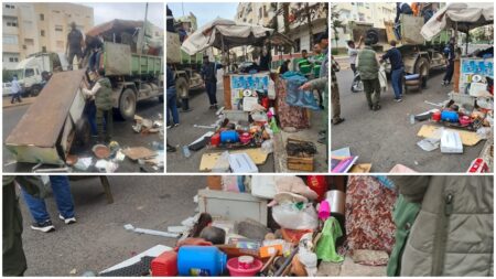 أكادير : حملة واسعة جديدة لتحرير الملك العمومي بأحد أهم النقط السوداء بالمدينة.