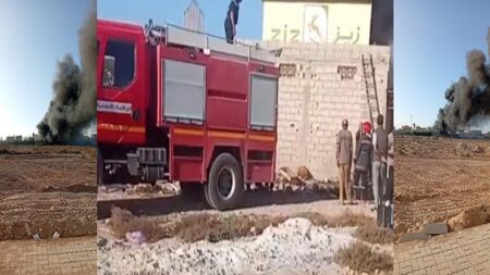سوس ماسة: اندلاع حريق مهول قرب محطة للوقود يستنفر عناصر الوقاية المدنية