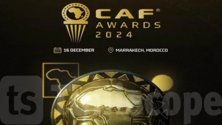 الكاف يكشف عن المرشحين لجوائز أفضل لاعب وأندية ومدربين لعام 2024 (+قائمة بأفضل 5 مترشحين للجوائز في كل فئة) الكاف يكشف عن المرشحين لجوائز أفضل لاعب وأندية ومدربين لعام 2024 (+قائمة بأفضل 5 مترشحين للجوائز في كل فئة)