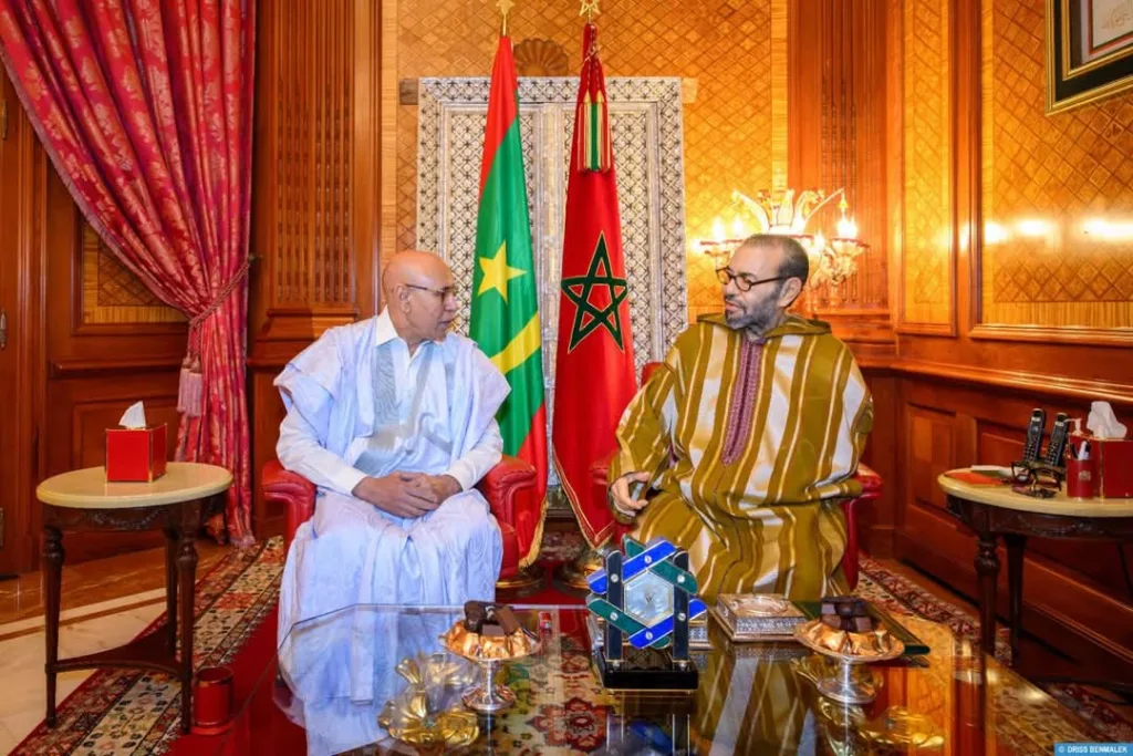  الملك محمد السادس يستقبل الرئيس الموريتاني (بلاغ من الديوان الملكي)