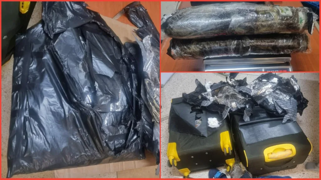 أكادير : تفتيش حقيبة للسفر بالمطار، يفجر مفاجأة غير متوقعة، و يقود لتوقيف إفريقي.