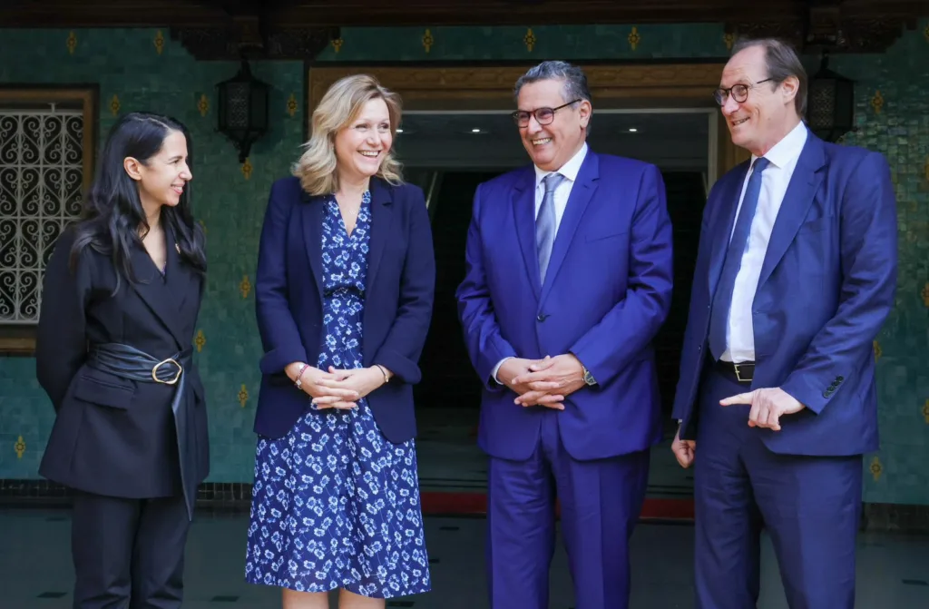 رئيسة الجمعية الوطنية الفرنسية في ضيافة رئيس الحكومة عزيز أخنوش.