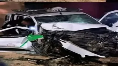 مصرع شخصين وإصابة خمسة آخرين في حادثة مروعة بين أكادير وأولاد تايمة مصرع شخصين وإصابة خمسة آخرين في حادثة مروعة بين أكادير وأولاد تايمة