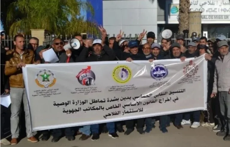 إضراب وطني بالمكاتب الجهوية للاستثمار الفلاحي احتجاجًا على تأخر القانون الأساسي