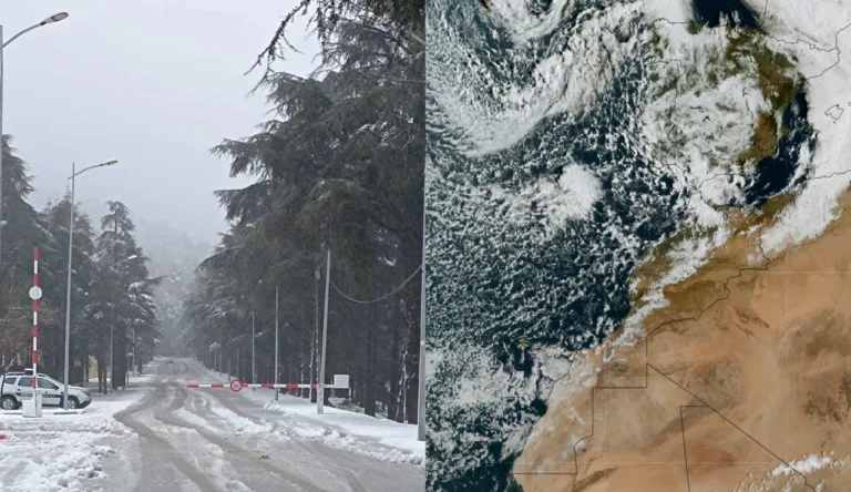 منخفض “جانا” يُغرق الشمال ويُغلق الطرق الجبلية.. تحذيرات من أمطار غزيرة وثلوج ورياح عاتية بالمغرب