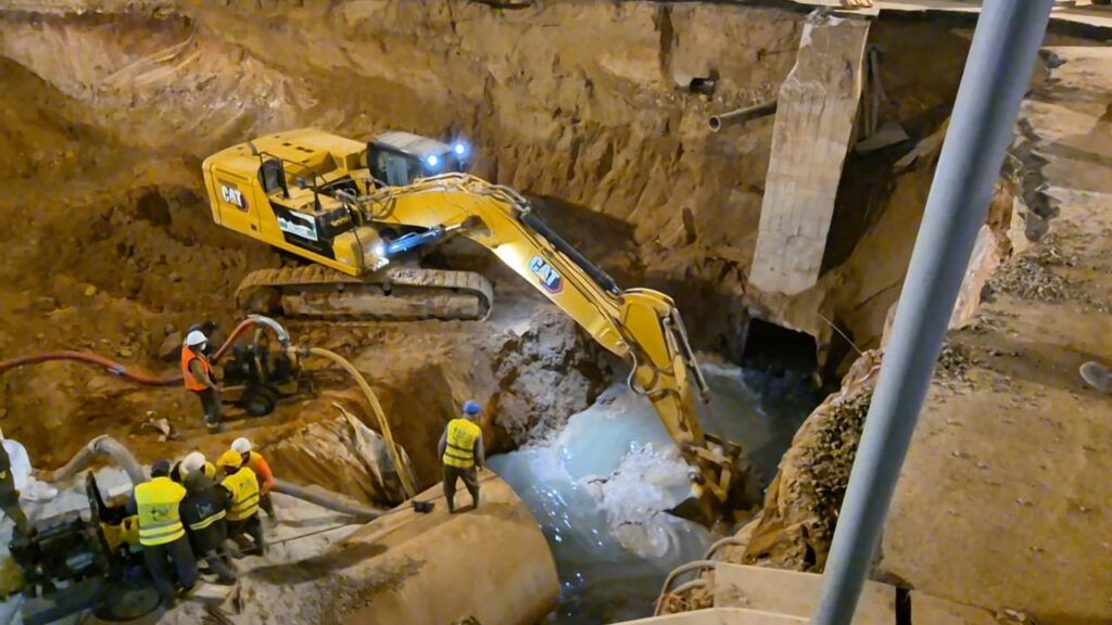 مسؤول بالشركة الجهوية متعددة الخدمات سوس ماسة يكشف مستجدات أشغال ردم الحفرة التي ظهرت بأكادير. (+صور) 11 IMG 20250325 WA0163
